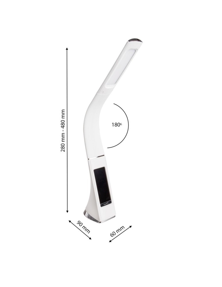 Milagro LAMPKA BIURKOWA GALA 6W LED Biała ML141 Milagro LAMPKA BIURKOWA GALA 6W LED Biała ML141