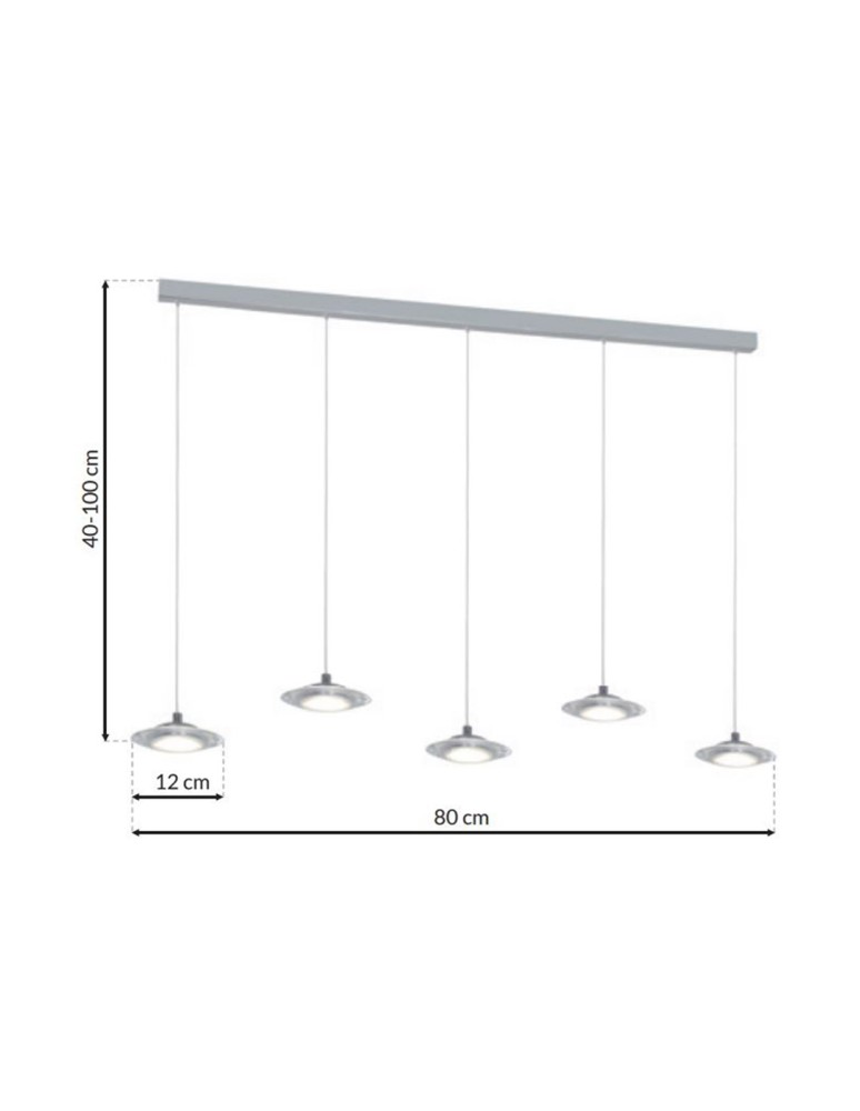 Milagro Lampa Wisząca ELLIPSE 25W LED ML415 Milagro Lampa Wisząca ELLIPSE 25W LED ML415