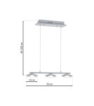Milagro Lampa Wisząca ELLIPSE 15W LED ML416 Milagro Lampa Wisząca ELLIPSE 15W LED ML416