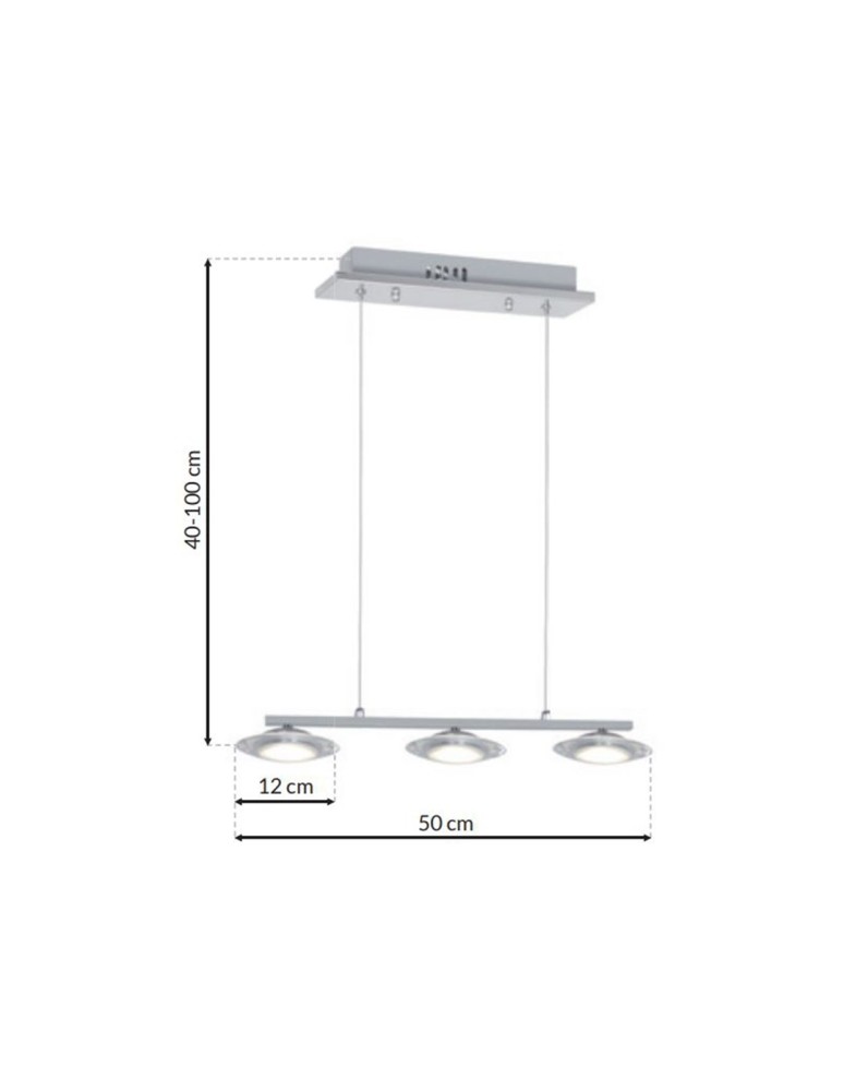 Milagro Lampa Wisząca ELLIPSE 15W LED ML416 Milagro Lampa Wisząca ELLIPSE 15W LED ML416