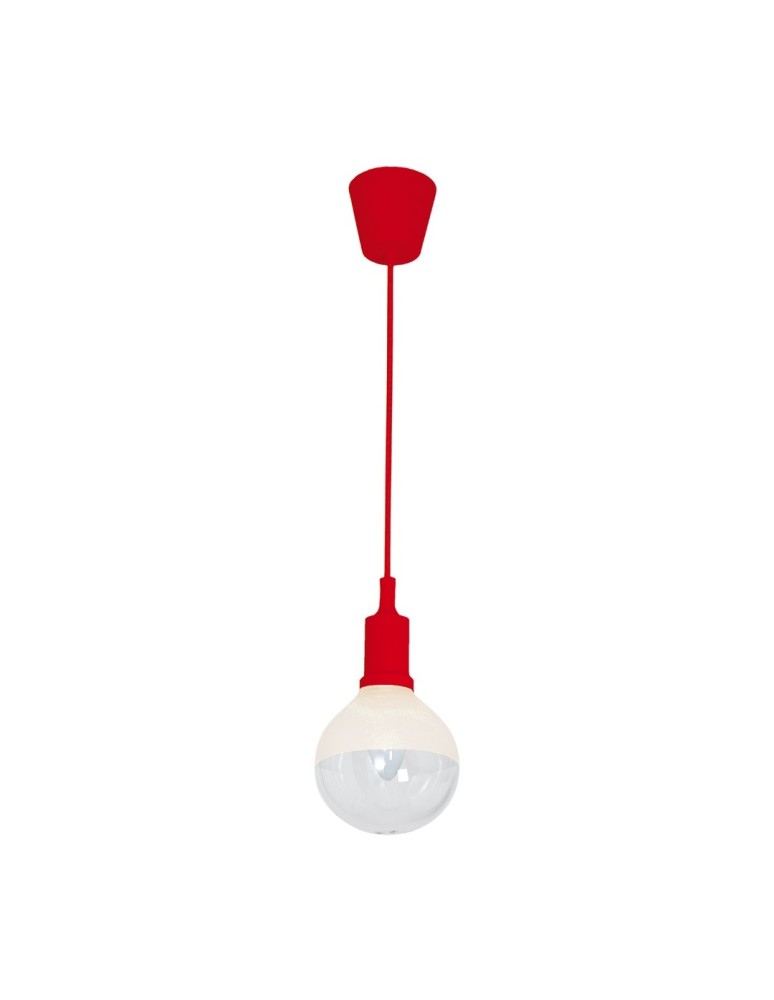 Milagro Lampa Wisząca BUBBLE RED 5W E14 LED CZERWONA ML462
