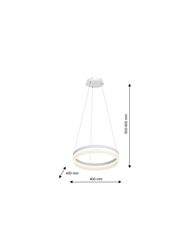 Milagro Lampa Wisząca RING 24W LED ML405 Milagro Lampa Wisząca RING 24W LED ML405