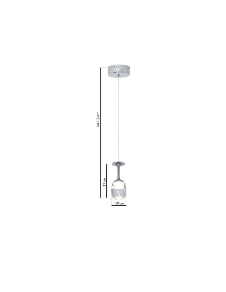 Milagro Lampa Wisząca COPPA 1x5W LED ML436 Milagro Lampa Wisząca COPPA 1x5W LED ML436