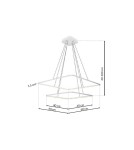 Milagro Lampa Wisząca NIX WHITE 50W LED ML514 Milagro Lampa Wisząca NIX WHITE 50W LED ML514