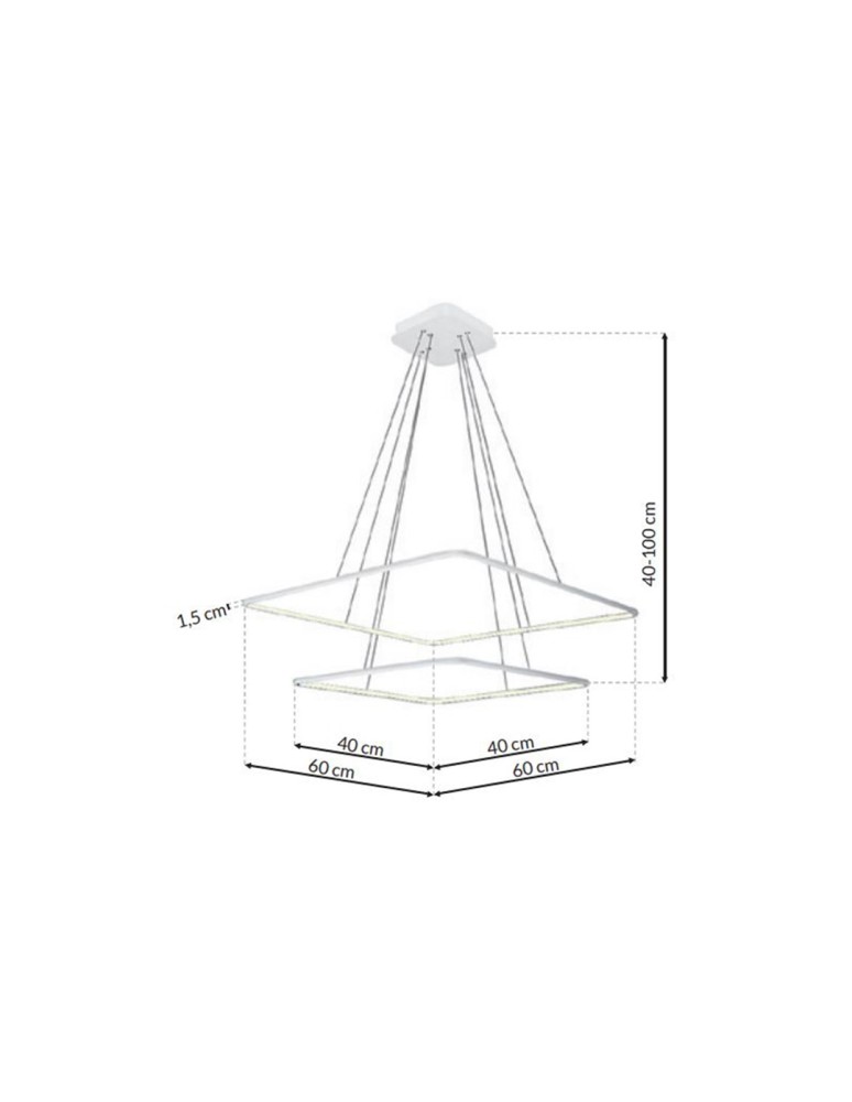 Milagro Lampa Wisząca NIX WHITE 50W LED ML514 Milagro Lampa Wisząca NIX WHITE 50W LED ML514