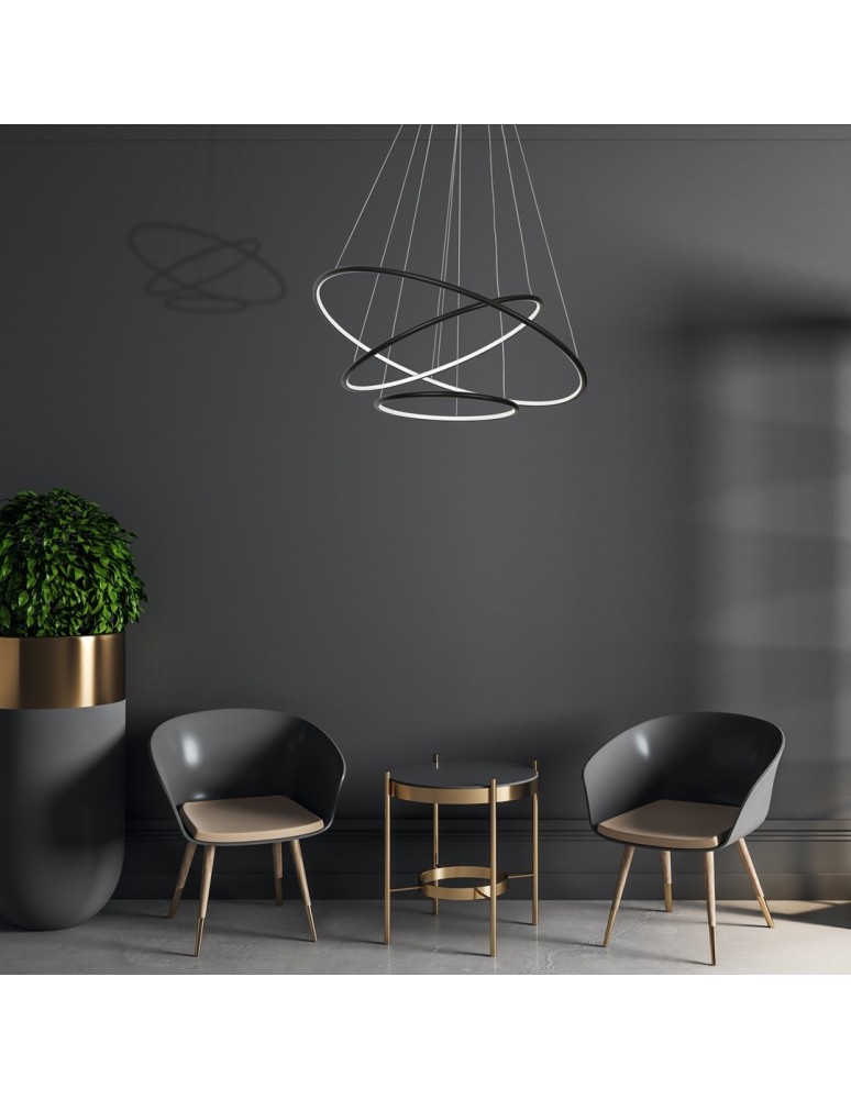 Milagro Lampa Wisząca ORION BLACK 99W LED ML509 Milagro Lampa Wisząca ORION BLACK 99W LED ML509