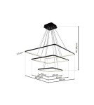 Lampy wiszące - Milagro Lampa Wisząca NIX BLACK 117W LED ML519 - product 7