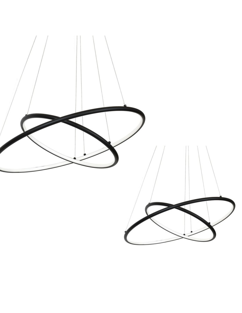 Milagro Lampa Wisząca ORION BLACK 53W LED ML508