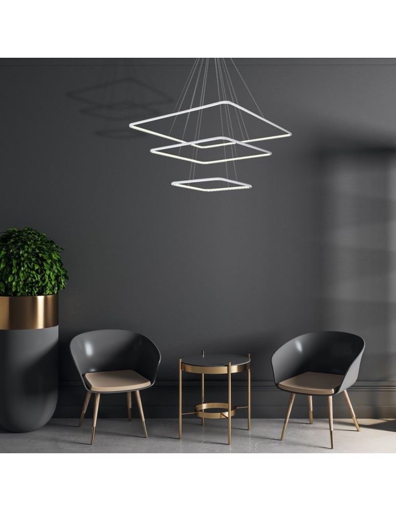 Milagro Lampa Wisząca NIX WHITE 117W LED ML515 Milagro Lampa Wisząca NIX WHITE 117W LED ML515
