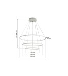 Milagro Lampa Wisząca ORION WHITE 99W LED ML503 Milagro Lampa Wisząca ORION WHITE 99W LED ML503