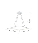 Milagro Lampa Wisząca NIX WHITE 25W LED ML513 Milagro Lampa Wisząca NIX WHITE 25W LED ML513