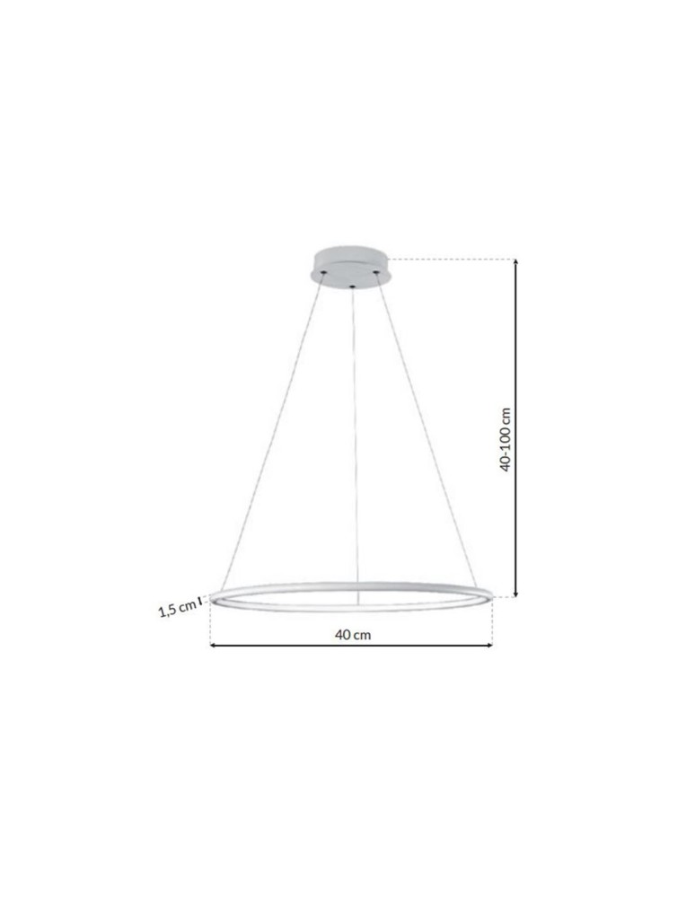 Milagro Lampa Wisząca ORION WHITE 22W LED ML501 Milagro Lampa Wisząca ORION WHITE 22W LED ML501