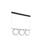 Milagro Lampa Wisząca LOOP BLACK 60W LED ML523 Milagro Lampa Wisząca LOOP BLACK 60W LED ML523