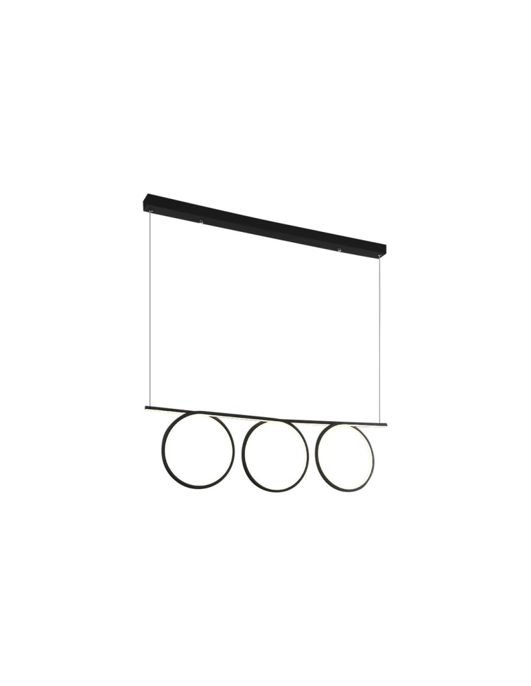 Milagro Lampa Wisząca LOOP BLACK 60W LED ML523 Milagro Lampa Wisząca LOOP BLACK 60W LED ML523