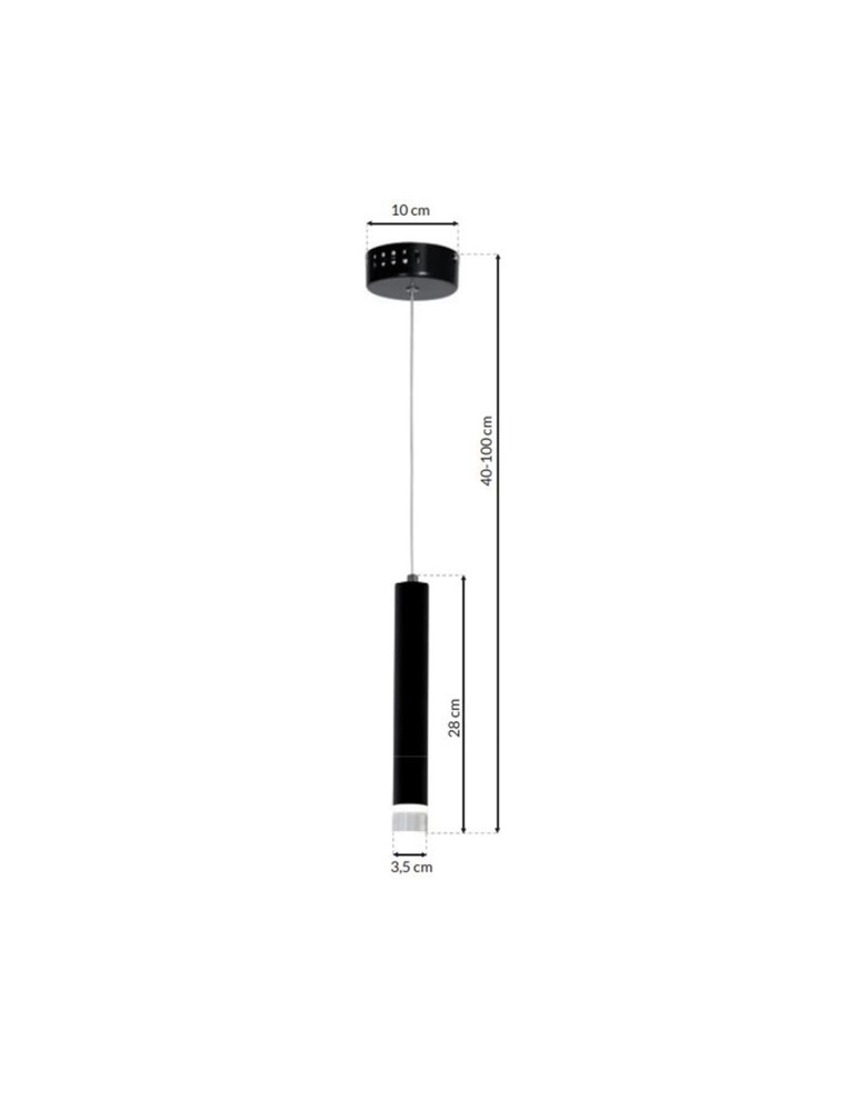 Milagro Lampa Wisząca CARBON 1X5W LED ML182 Milagro Lampa Wisząca CARBON 1X5W LED ML182