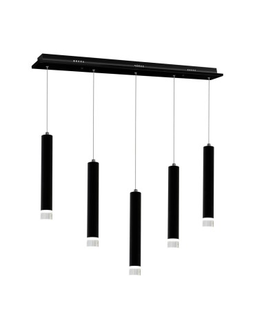 Milagro Lampa Wisząca CARBON 5X5W LED ML184