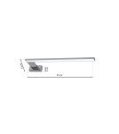Milagro Kinkiet SHINE CHROME 45cm 11W LED ML588 Milagro Kinkiet SHINE CHROME 45cm 11W LED ML588