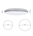 Milagro Plafon SIENA 25W LED Ø350 mm + pilot ML262 Milagro Plafon SIENA 25W LED Ø350 mm + pilot ML262