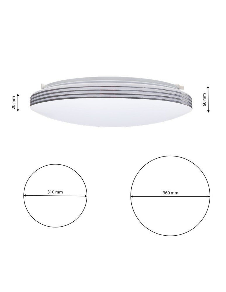 Milagro Plafon SIENA 25W LED Ø350 mm + pilot ML262 Milagro Plafon SIENA 25W LED Ø350 mm + pilot ML262
