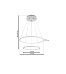 Milagro Lampa Wisząca ORION WHITE 53W LED ML502 Milagro Lampa Wisząca ORION WHITE 53W LED ML502