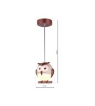 Milagro Lampa Wisząca OWL 1XE14 LED ML243 Milagro Lampa Wisząca OWL 1XE14 LED ML243