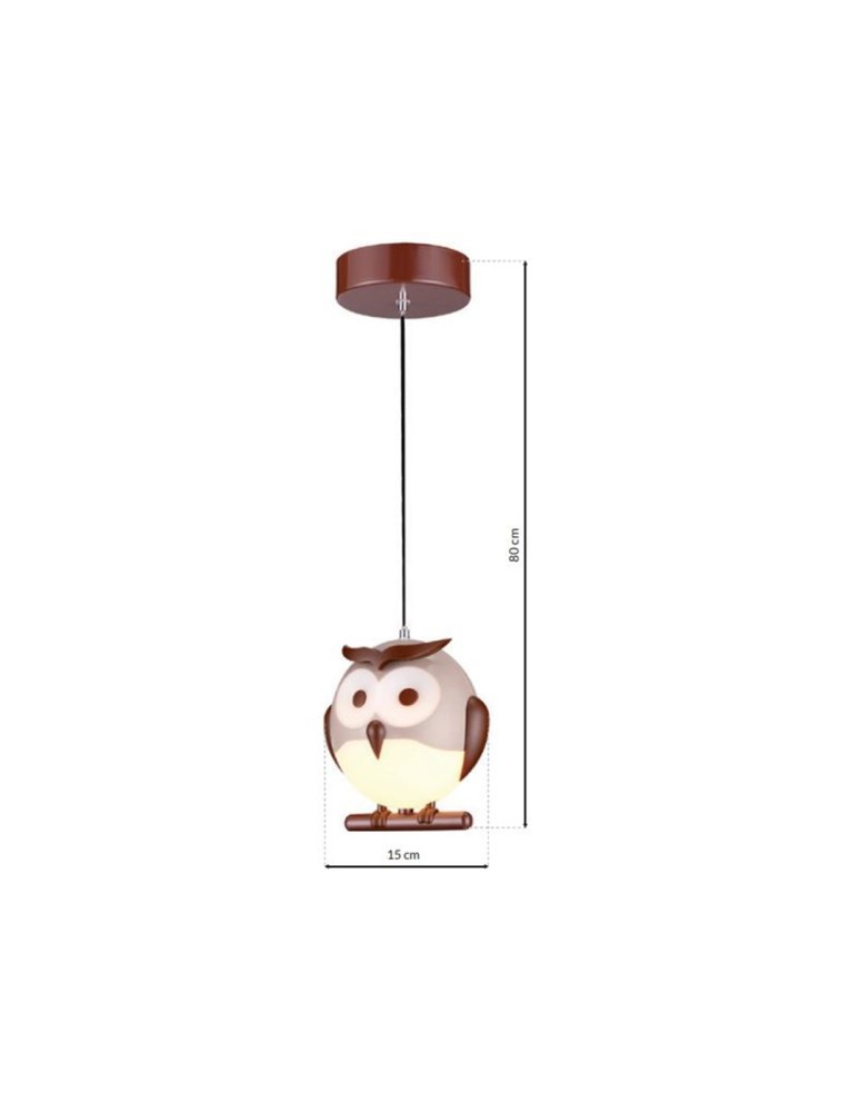 Milagro Lampa Wisząca OWL 1XE14 LED ML243 Milagro Lampa Wisząca OWL 1XE14 LED ML243