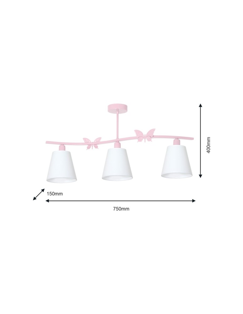 Milagro Żyrandol ALICE PINK 3xE14 MLP979 Milagro Żyrandol ALICE PINK 3xE14 MLP979