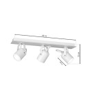 Lampy sufitowe regulowane - spoty - Milagro Lampa sufitowa PICO WHITE 3xGU10 MLP991 - product 7