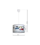 Milagro Lampa wisząca CARS 1xE27 MLP851 Milagro Lampa wisząca CARS 1xE27 MLP851