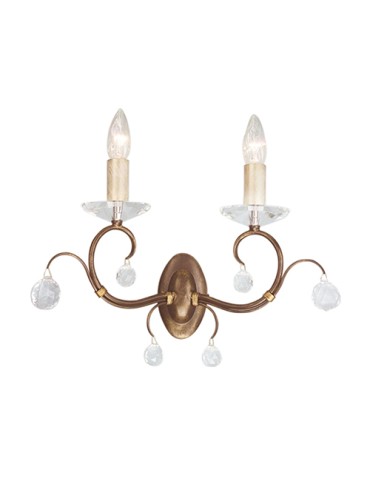 Elstead Lighting Interior Kinkiet LUNETTA 2x60W E14 LUN2 BRONZE