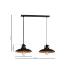 Milagro Lampa Wisząca FELIX 2xE27 MLP3683 Milagro Lampa Wisząca FELIX 2xE27 MLP3683