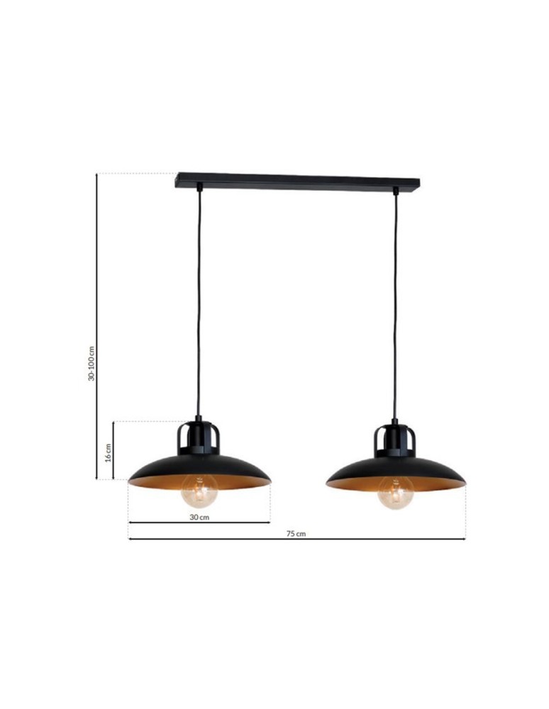 Milagro Lampa Wisząca FELIX 2xE27 MLP3683 Milagro Lampa Wisząca FELIX 2xE27 MLP3683