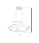 Milagro Lampa Wisząca RING 4080 114W LED + PILOT ML4080 Milagro Lampa Wisząca RING 4080 114W LED + PILOT ML4080