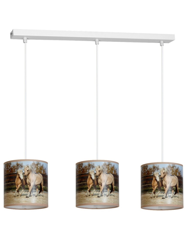 Milagro Lampa Wisząca HORSES 3xE27 MLP848