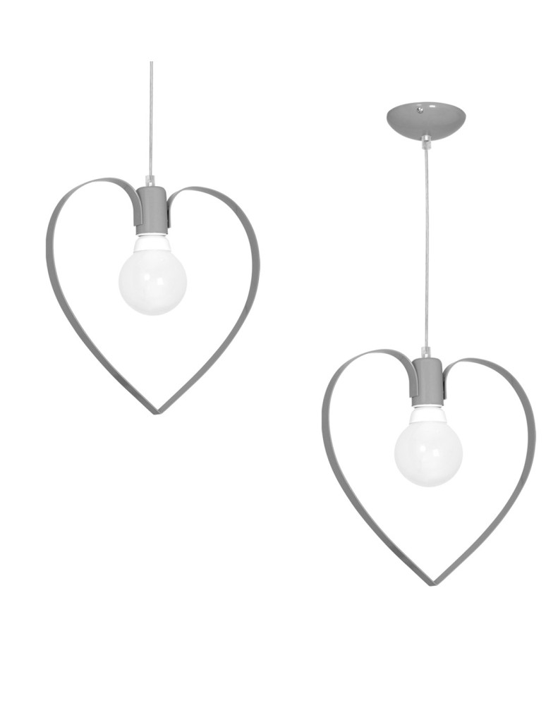 Milagro Lampa wisząca AMORE GREY 1xE27 MLP9822 Milagro Lampa wisząca AMORE GREY 1xE27 MLP9822