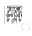 Milagro Lampa Sufitowa CORAZON 3xE27 MLP1151 Milagro Lampa Sufitowa CORAZON 3xE27 MLP1151