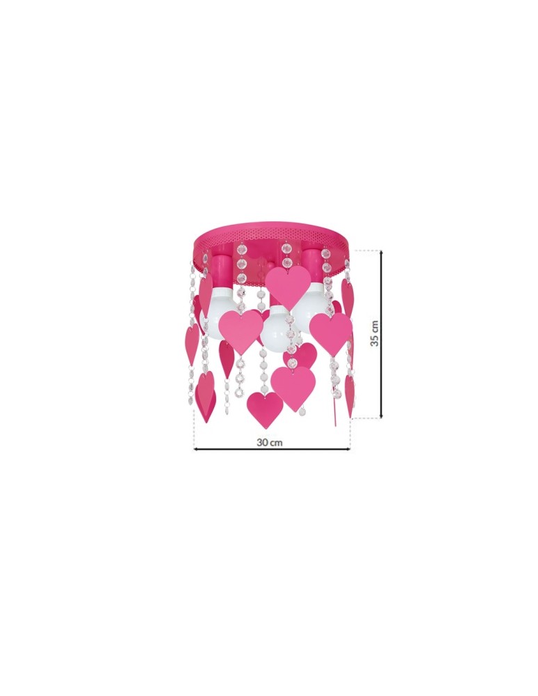 Milagro Lampa Sufitowa CORAZON 3xE27 MLP1150 Milagro Lampa Sufitowa CORAZON 3xE27 MLP1150