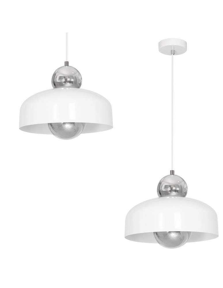 Milagro Lampa Wisząca HARALD WHITE 1xE27 MLP3770