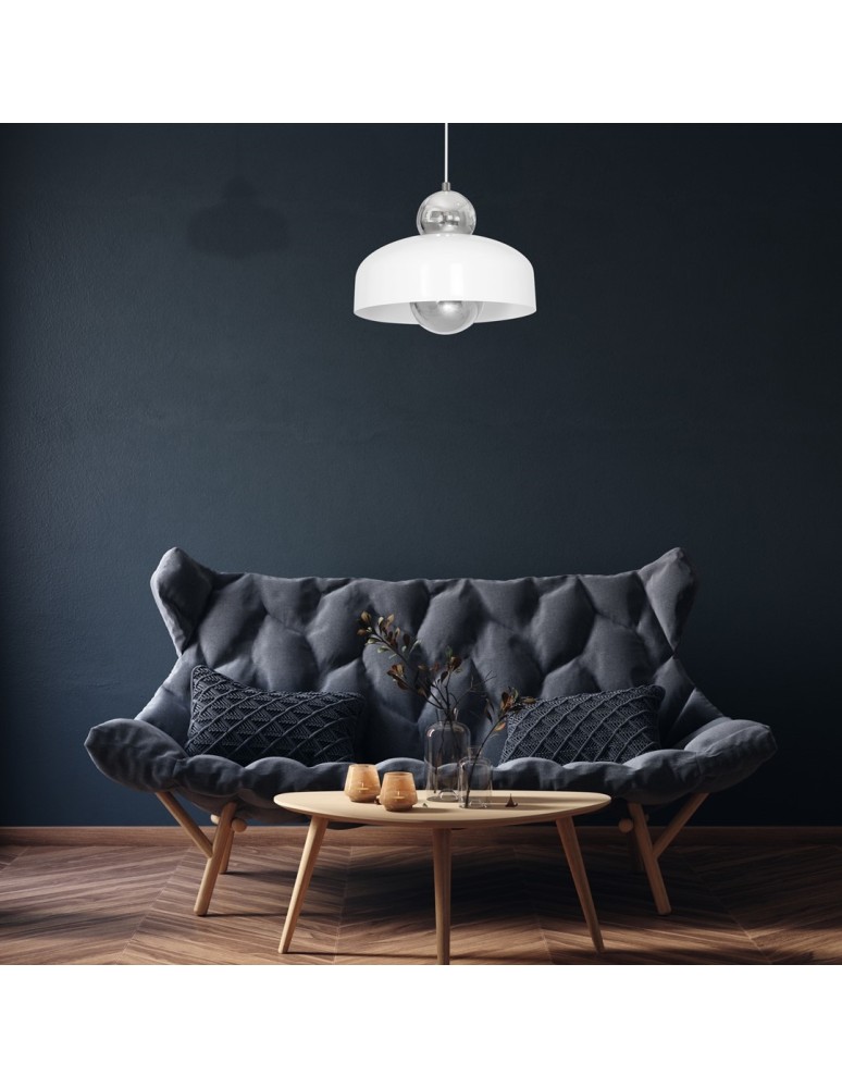 Milagro Lampa Wisząca HARALD WHITE 1xE27 MLP3770