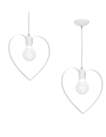 Milagro Lampa wisząca AMORE WHITE 1xE27 MLP9950