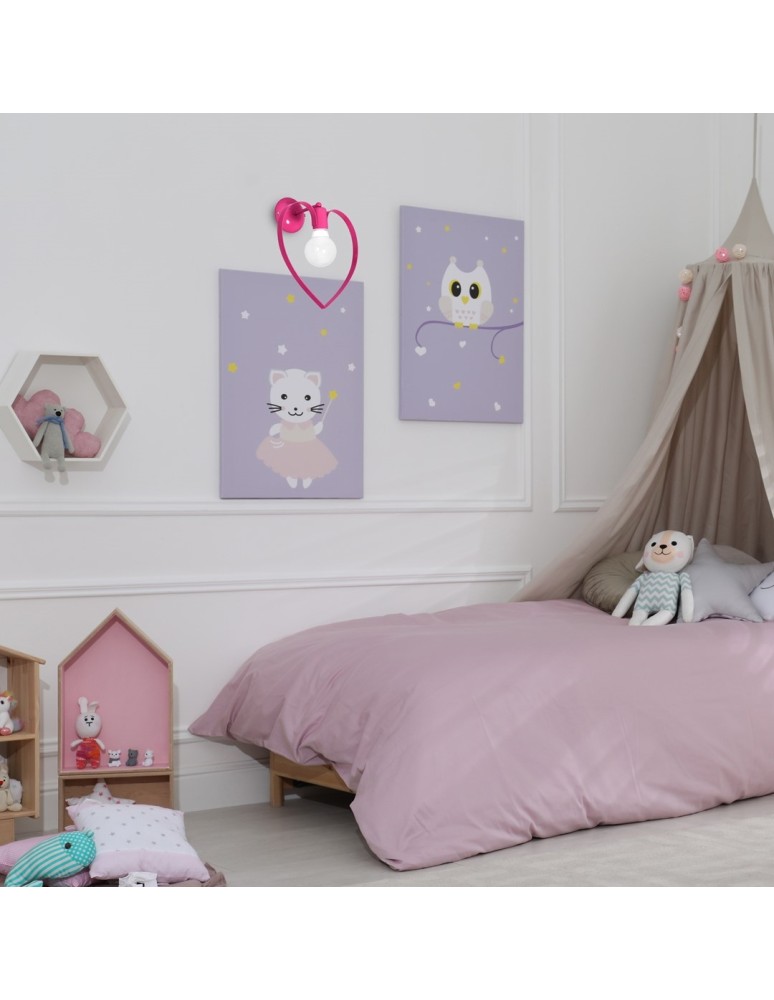 Milagro Kinkiet AMORE DARK PINK 1xE27 MLP9955 Milagro Kinkiet AMORE DARK PINK 1xE27 MLP9955