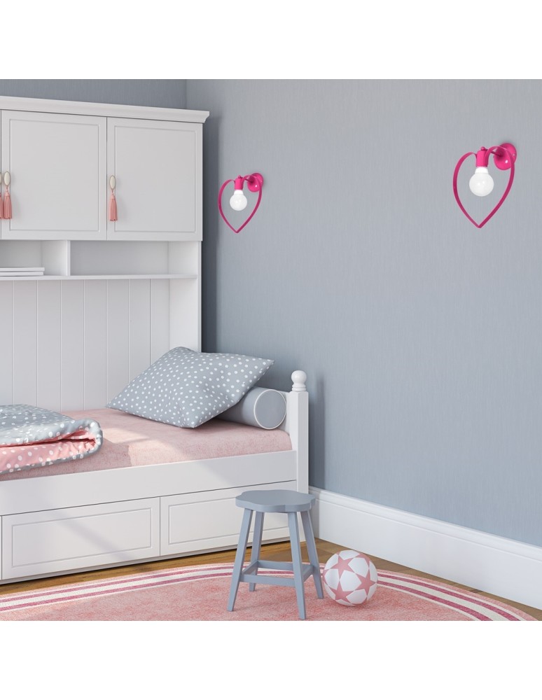 Milagro Kinkiet AMORE DARK PINK 1xE27 MLP9955 Milagro Kinkiet AMORE DARK PINK 1xE27 MLP9955