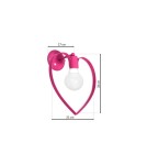 Milagro Kinkiet AMORE DARK PINK 1xE27 MLP9955 Milagro Kinkiet AMORE DARK PINK 1xE27 MLP9955