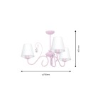 Milagro Żyrandol SARA PINK 3xE14 MLP1051 Milagro Żyrandol SARA PINK 3xE14 MLP1051