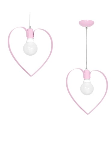 Milagro Lampa wisząca AMORE PINK 1xE27 MLP9953