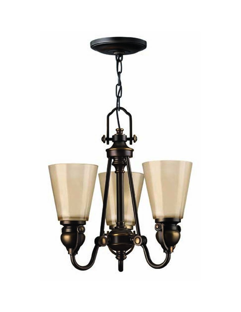 Żyrandole retro - Hinkley Wisząca MAYFLOWER 3x100W E27 HK/MAYFLOWER3 - produkt kolory-swiatla.pl 1