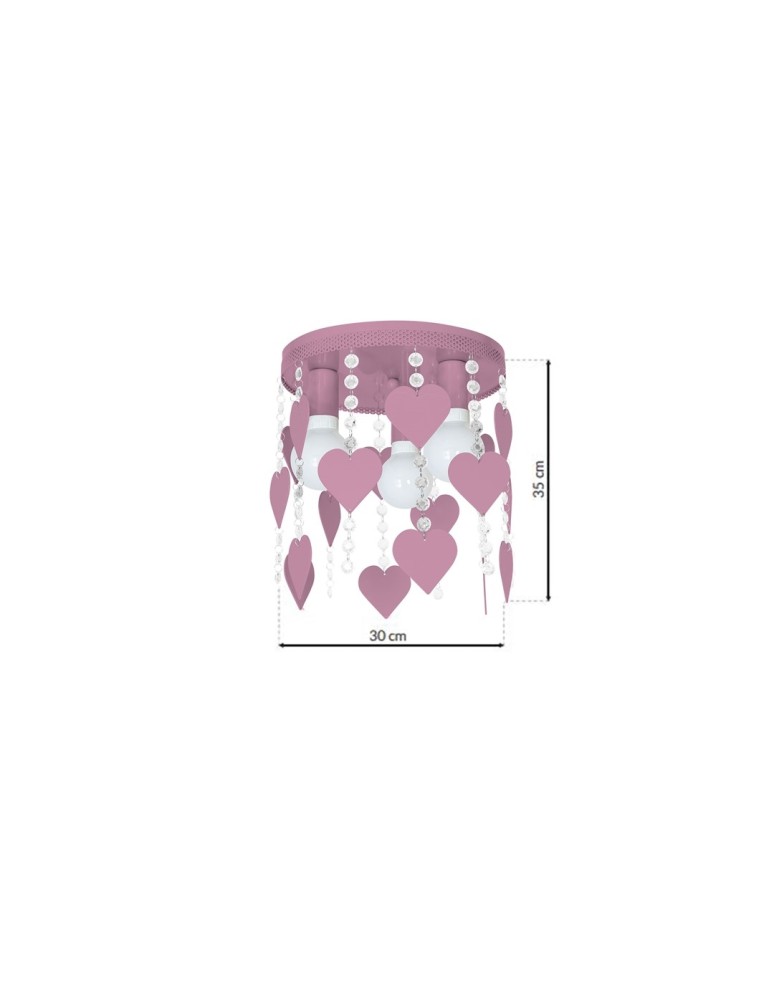 Milagro Lampa Sufitowa CORAZON 3xE27 MLP1149 Milagro Lampa Sufitowa CORAZON 3xE27 MLP1149