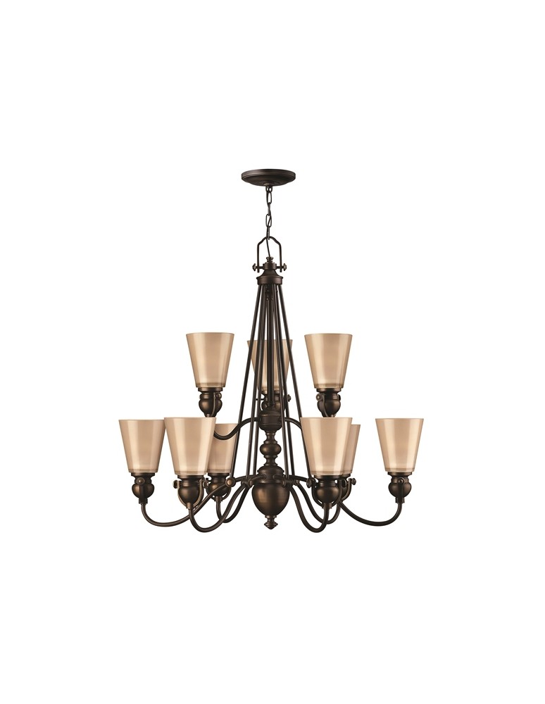 Żyrandole - Hinkley Wisząca MAYFLOWER 9x60W E27 HK/MAYFLOWER9 - produkt kolory-swiatla.pl 1