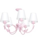 Lampy wiszące dziecięce - Milagro Żyrandol ALICE PINK 5xE14 MLP964 - product 1
