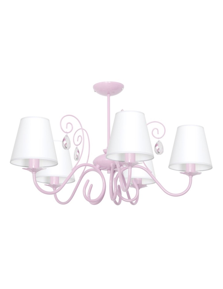 Milagro Żyrandol SARA PINK 5xE14 MLP1052